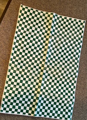 Green checkerboard carpet/area mug/mats