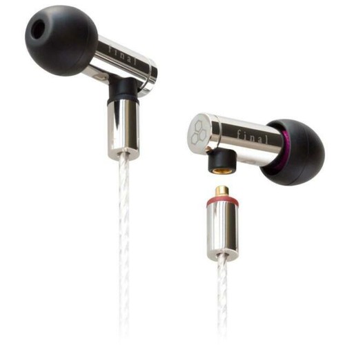 Final Audio Design FI-E5DSSD Sound Isolating In-Ear Headphones - Silver