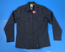 NEW WORKRITE NOMEX IIIA LONG SLEEVE WOMENS FIRE CHIEF SHIRT 706NX45 NAVY LARGE