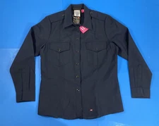 NEW WORKRITE NOMEX IIIA LONG SLEEVE WOMENS FIRE CHIEF SHIRT 706NX45 NAVY LARGE