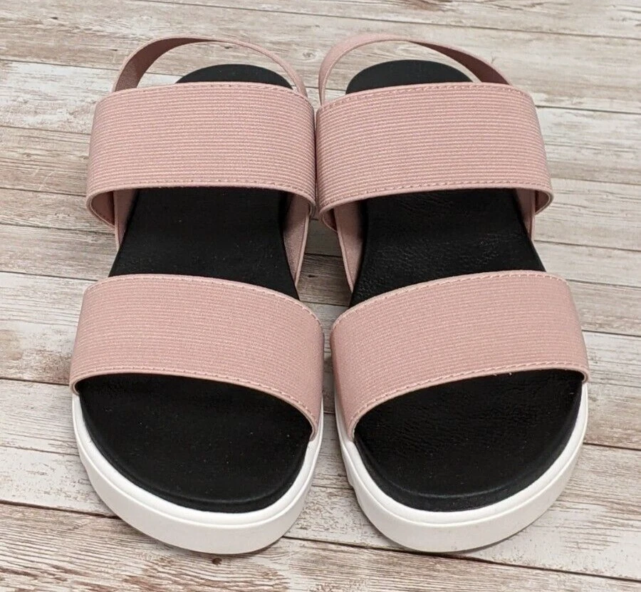 Mix No. 6 OZ Womens Size 7 M Rose Slip On Elastic Strappy Sandals