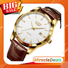 Luxury Mens Watch Waterproof Quartz Date Lumi...