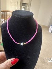 Fashion Crystal Beaded Necklace with Faux Pearl for Women NEW