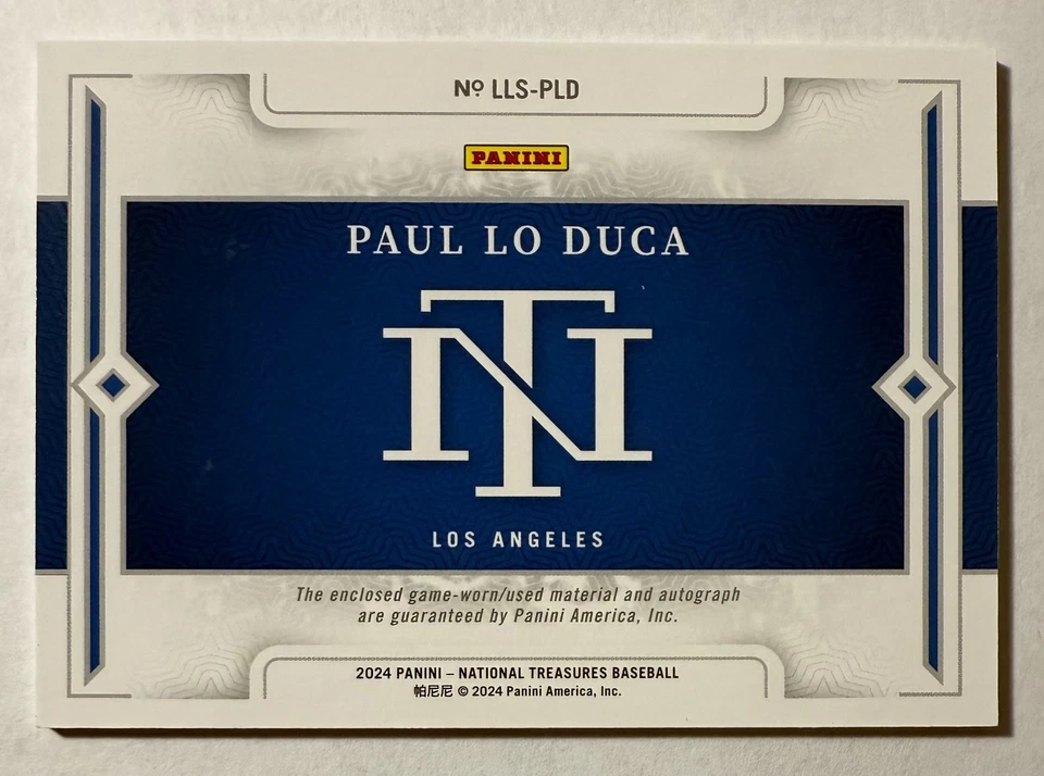 2024 National Treasures Paul Lo Duca Legendary Lumber Sigs Auto Emerald 3/5 Foto 3 de 3