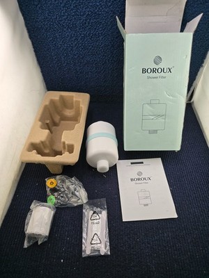 Boroux Water Purifier Shower Filter Uses Copper-Zinc Alloy and Calcium Sulfite