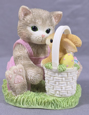 2001 Enesco Calico Kittens "Every-Bunny Nose It's Easter" #104184
