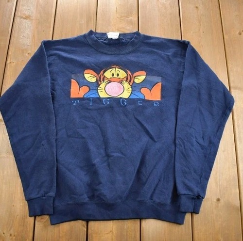 Vintage Disney Store Tigger Crewneck Pullover Sweatshirt Kids Size 6 Small Boys - Picture 2 of 2