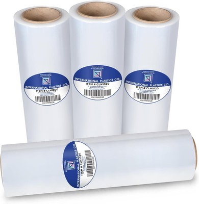 International Plastics Co. 4 Pack of 18'' Plastic Stretch Film Wrap 1200 feet ...