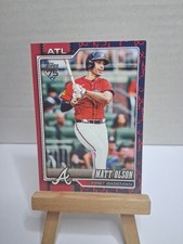 2026 Topps Series 1 - Matt Olson #39 SSP - Braves Team Border Red 