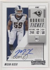 2018 Panini Contenders Rookie Ticket Auto Micah Kiser #228 Rookie Auto RC 8sv