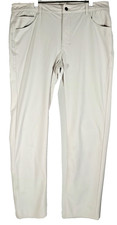 Johnnie-O Cross-Country Prep-Formance Mens Stretch Golf Pants Beige 36/32