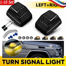 1-10xfront Led Turn Signal Indicator Lights For Mercedes-benz G-class 90-18 G500