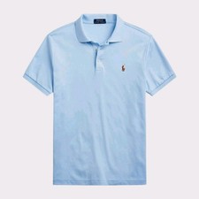 Polo Ralph Lauren Soft Cotton Polo Shirt Men's Classic Fit Blue Short Sleeve XL