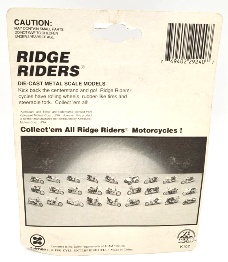 1993 Zylmex Ridge Riders Diecast Metal #29240 Motorcycle | eBay