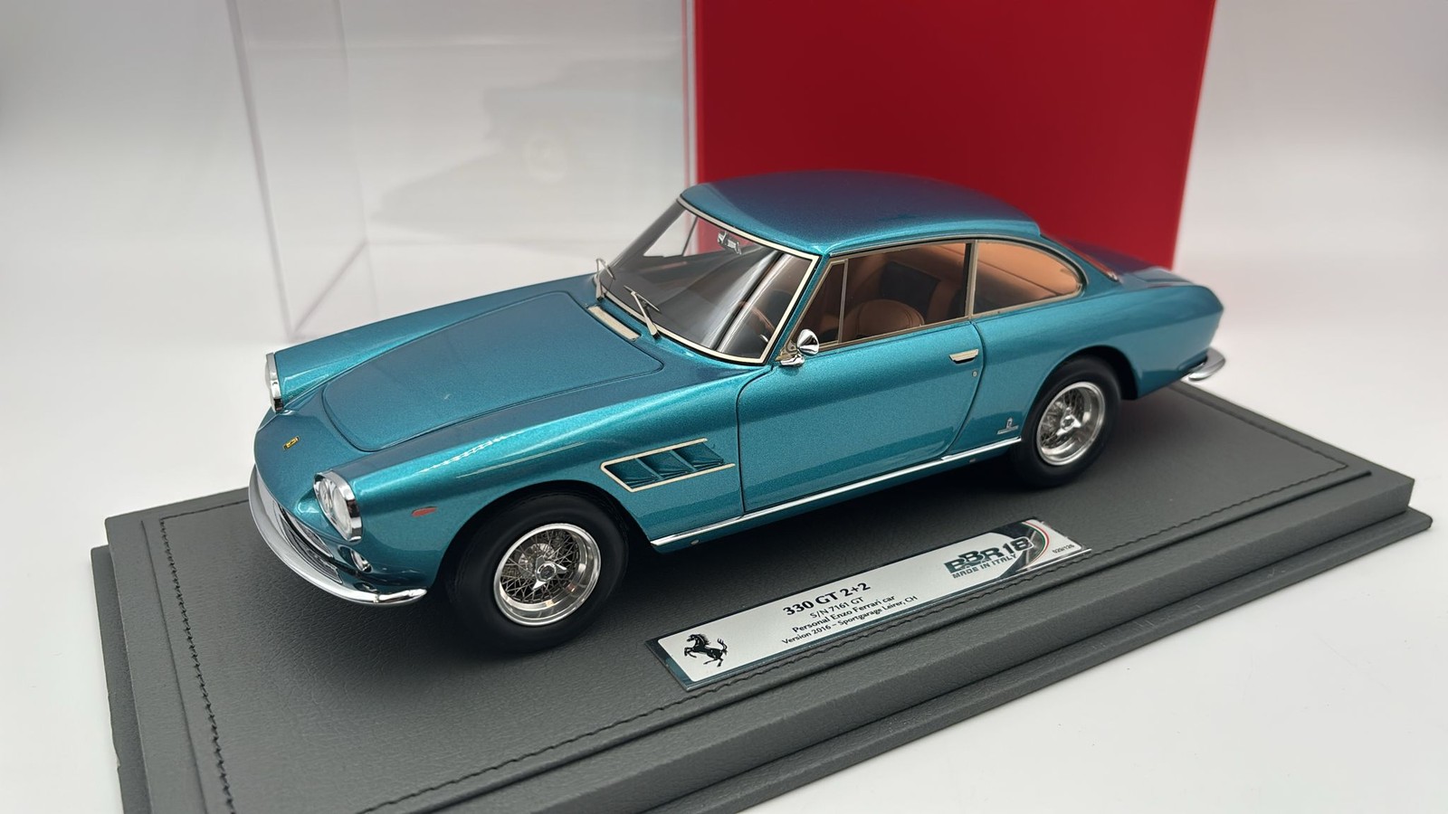 BBRCARS1822 BBR Ferrari 330 GT 2 2 S/N 7161 GT 1/18