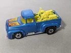 Vintage 1973 Hot Wheels ‘56 Hi-Tail Hauler Pickup Truck With Two Motorcycles