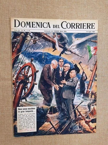 La Domenica del Corriere 12 Luglio 1964 WW1 Festivalbar Pallanuoto Cecchelin Tv - Picture 1 of 1