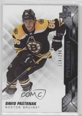 2019-20 Upper Deck Premier 118/299 David Pastrnak #16 1h6a
