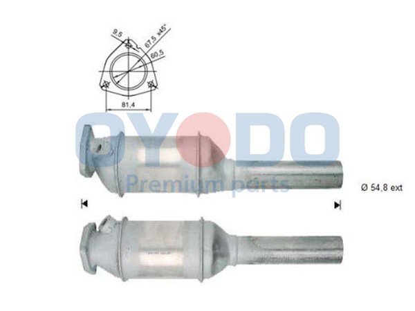 Katalysator Oyodo 10N0064-OYO FüR VW Passat B3 B4 3A2 35I Variant 3A5 Corrado 3-image