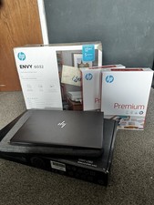 HP Envy 360 15 With Envy 6032 Printer And 2 Paper Stacks