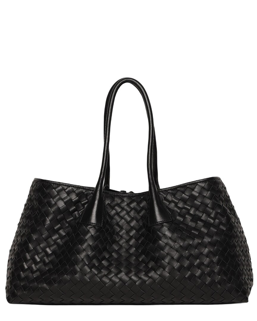 Walter Baker Alina Large Leather Tote Women's Black
