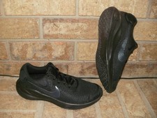 NEW NIKE REVOLUTION 7 RUNNING SHOE LADY'S 7.5 B /FB2208 002 BLACK-BLACK MSRP 70