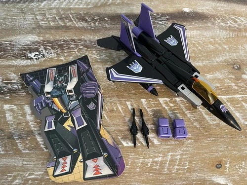 Transformers G1 Pre Rub Decepticon Skywarp Jet 100% Complete Hasbro Takara 1984