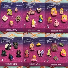 Crocs Handmade jibbitz 5pc Maleficent Sleeping Beauty Aurora shoe charms set