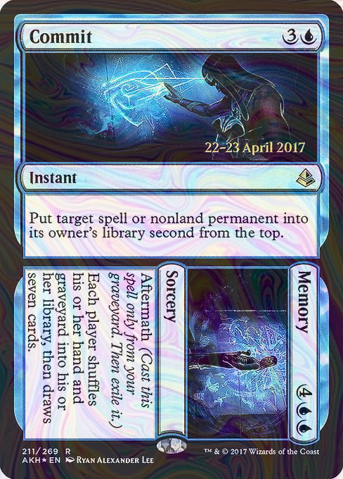 Foil Commit // Memory - Amonkhet Promos | MTG Card