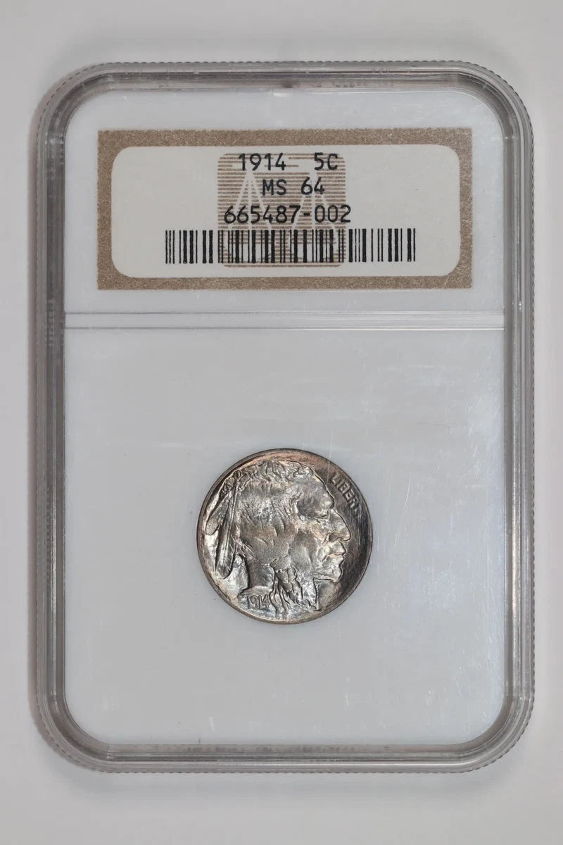 MS 64 Graded 1914 Year US Buffalo Nickels (1913-1938) for sale | eBay