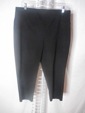 Chico's 2 / M Black Stretch Pull On Pants Capri 34" X 20"