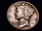 1937-D  Mercury Dime,  Very Good  Grade