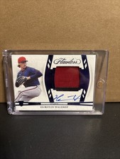 2024 Panini Flawless Hurston Waldrep Rookie Patch Auto Sapphire /15 Braves