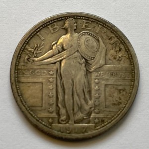 1917-P Type 1 Standing Liberty Quarter