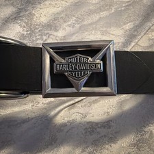 Harley Davidson Black Leather Belt Women’s Size S 28/30 Made In USA 98465 98VM