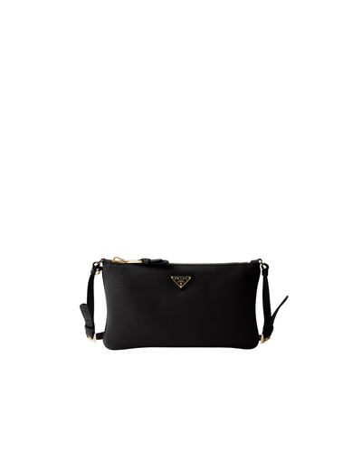 PRADA $1950 Black Leather Pouch Bag New & Authentic