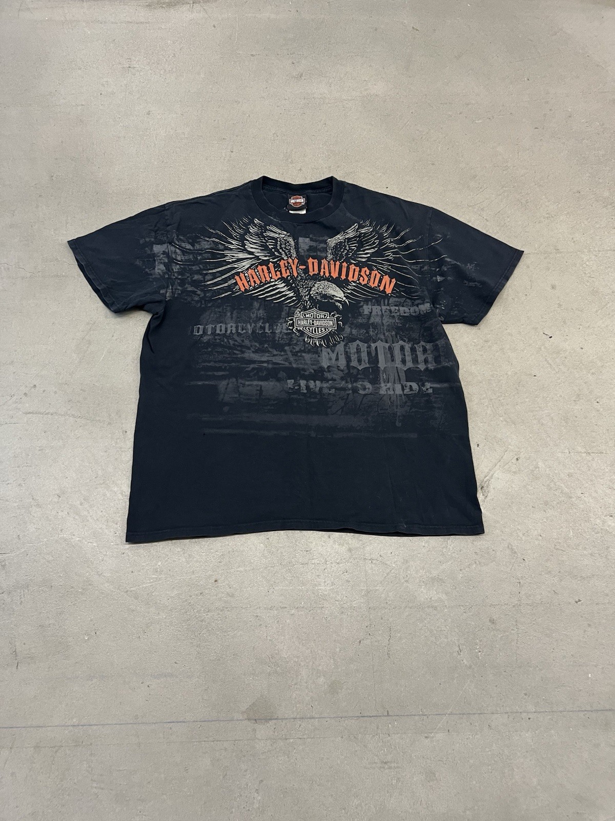 Y2K Harley-Davidson Eagle Pattern Motorcycle Bike… - image 1