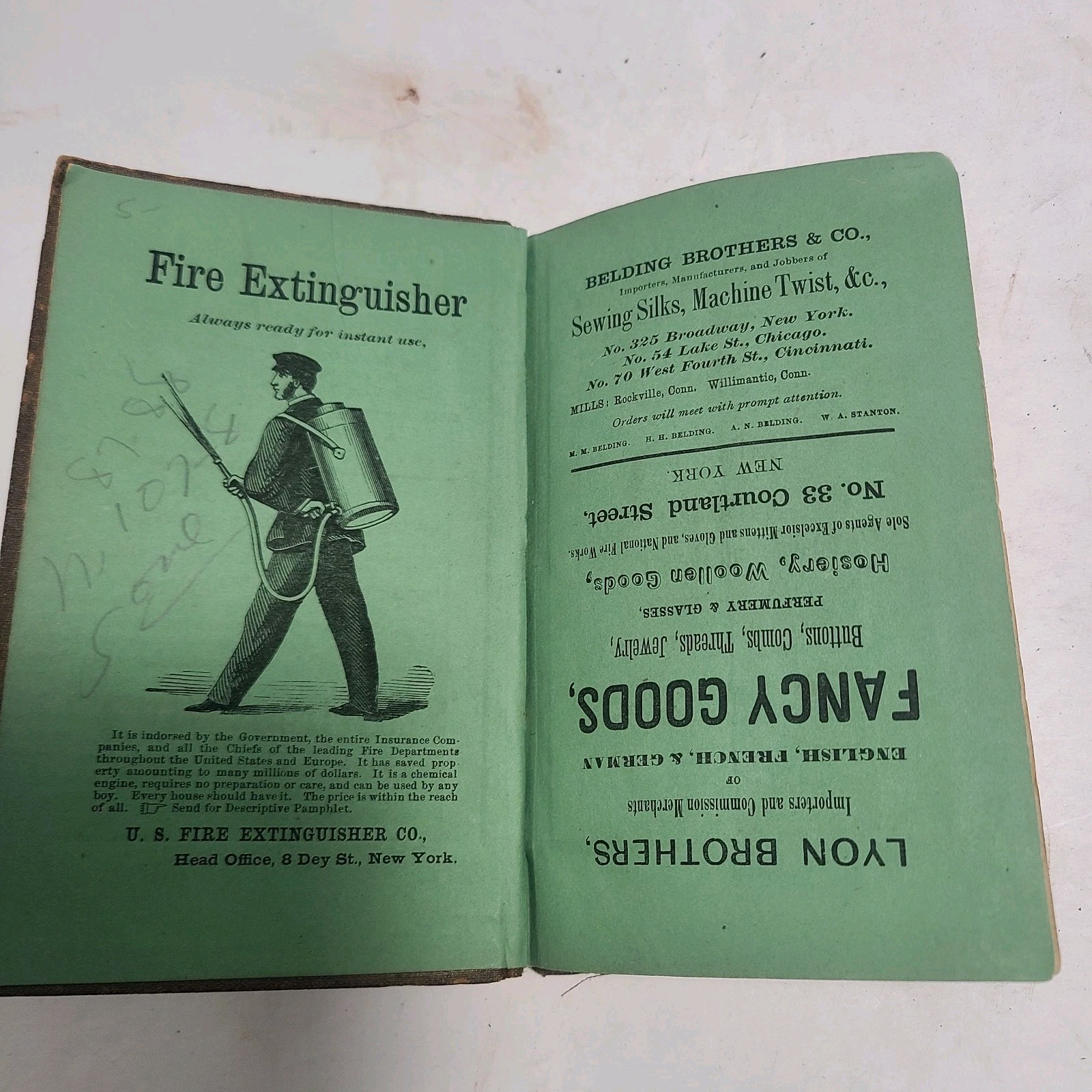 Antique Rare Guide To New York City NYC 1868 T. Ellwood Zell & Co NO MAPS 