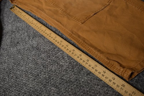Carhartt Kids Overalls Unisex Size 7 Brown Canvas Double Knee Bibs Utility Child - Picture 2 of 13