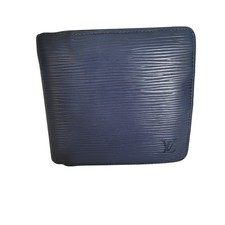 Louis Vuitton Blue Epi Leather Marco Bifold Wallet Coin Pocket SP0065 France