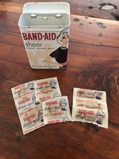 Johnson & Johnson Vintage Band-Aid Sheer Strip Patch Spot Tin Advertising