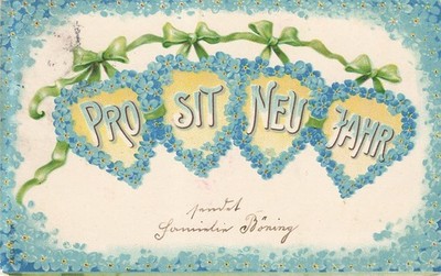 724374) Nice Postcard Prosit New Year expired 1902