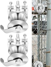 2 Pack Sliding Gate Rollers Rear Pipe Track Wheels for Chain Link Sliding Gates