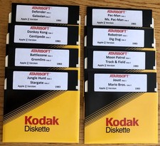 Game Pack Activision 8 Disk Set 5.25" Floppies / Apple II Home Computers