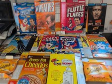 Lot Of 12 Rare Cereal Box Collection From 90s-early 00s, See Pics T8 300