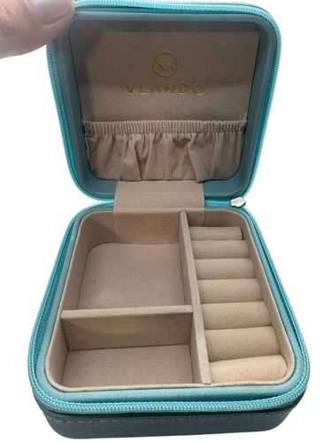 VLANDO vintage travel jewelry box 4”
