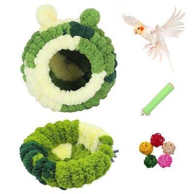 Bird Nest, Warm Bird Nesting House, Bird Breeding House Cockatiel Snuggle Hut...