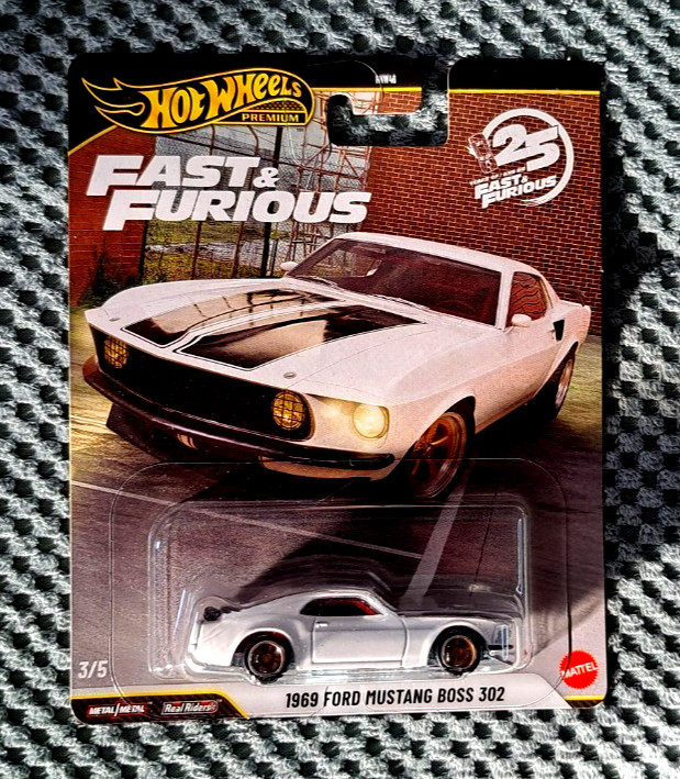 Mattel Hot Wheels Premium 25 Years Fast & Furious - 1969 Ford Mustang Boss 302