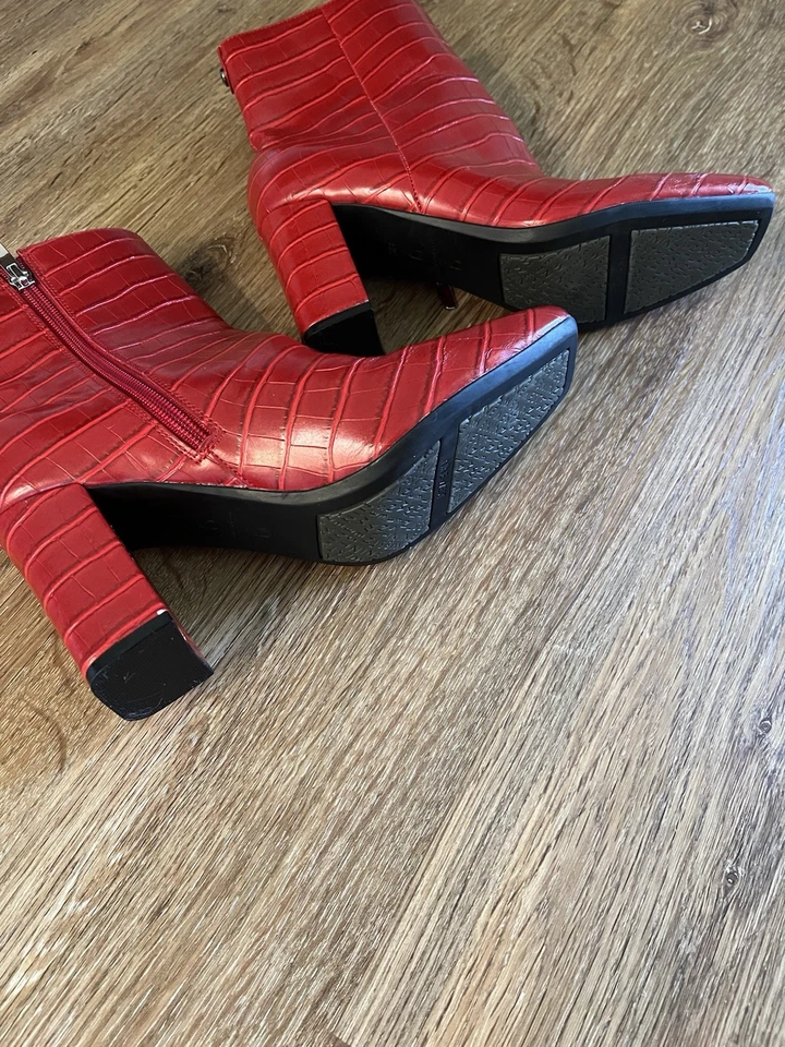 Red Crocodile女式短靴Nine West 8.5 — 第 2/4 张图片