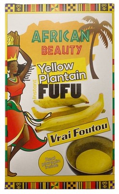 Gelbe Plantain Fufu Kochbanane Afrikanische Beilage Mild Cremig Für Suppen Soßen